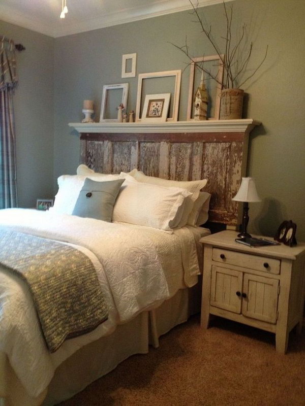 Recycled Door Shabby Chic Headboard.