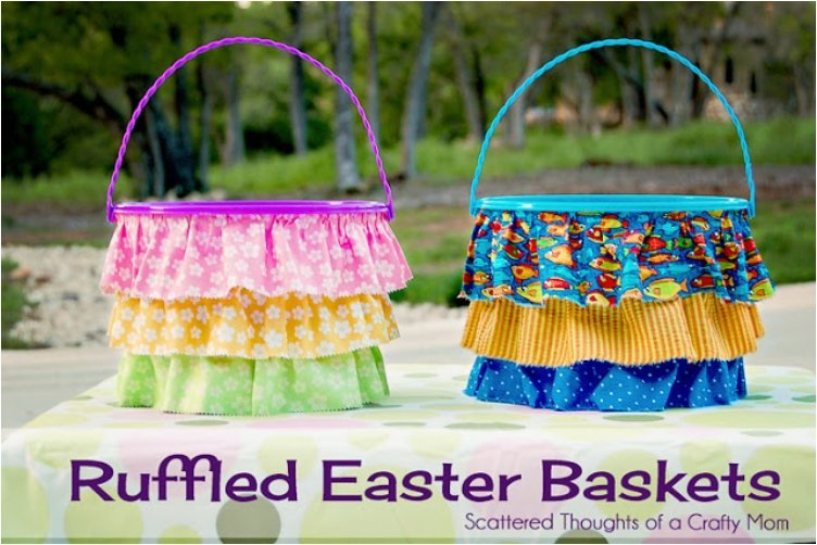 Ruffled Easter Baskets.