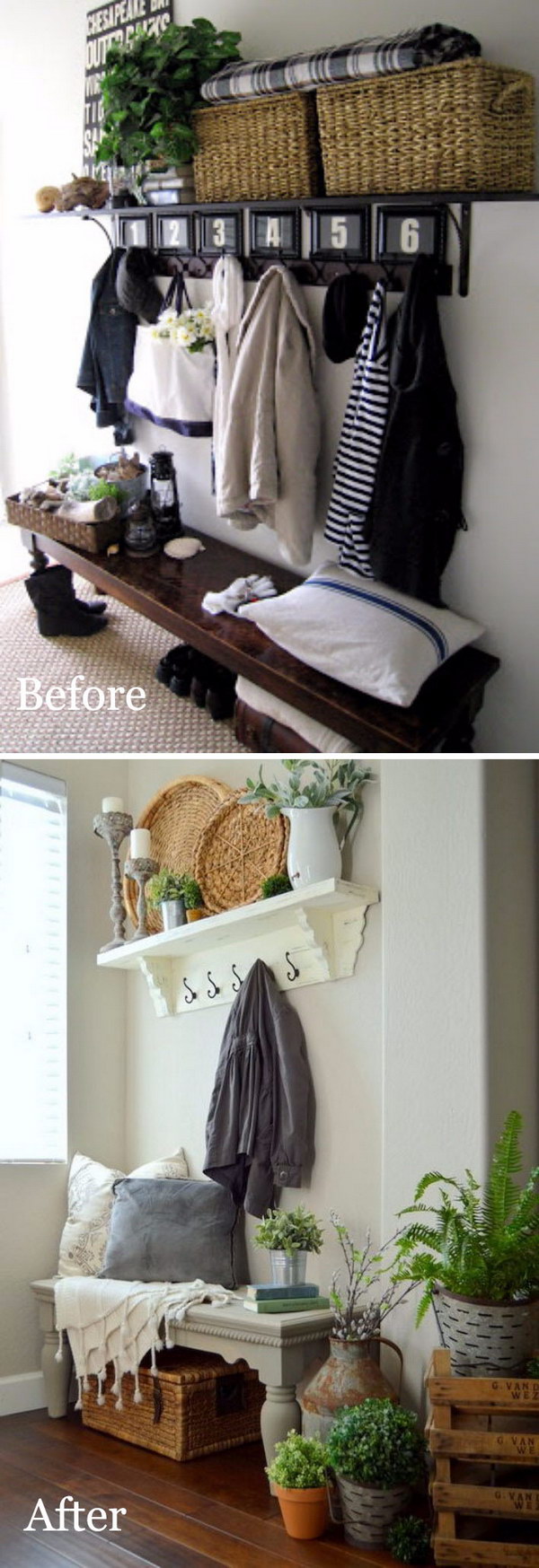 Rustic Chic Entryway Reveal.