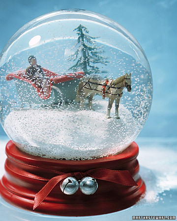 Sleigh Ride Snow Globes.