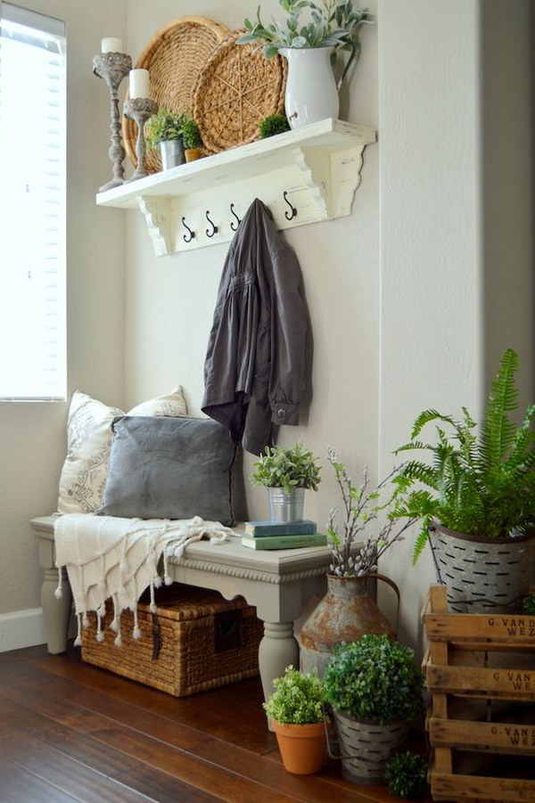 Warm Rustic Entry Decor.