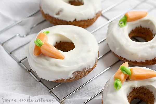 Baked Carrot Cake Donuts.