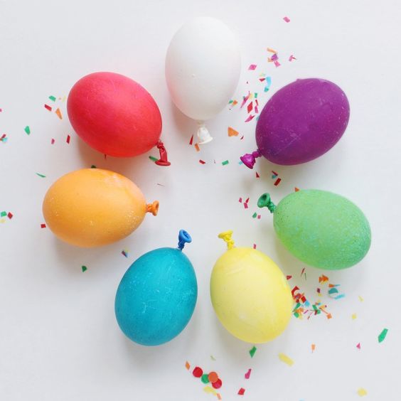 Balloon Easter Eggs.