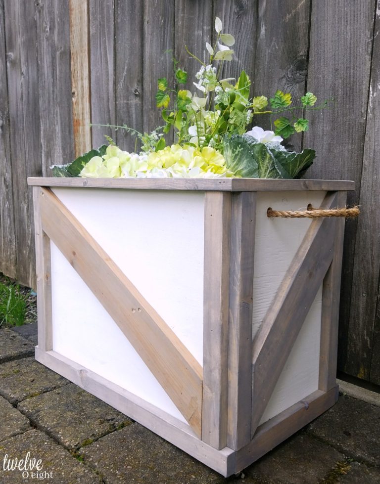 Barn Door Style Planter Box.