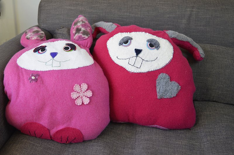 Bunny Pillows.