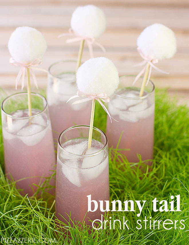 Bunny Tail Drink Stirrers.