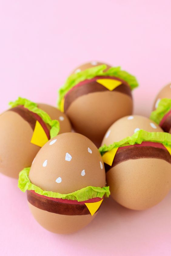 Burger Easter Eggs.