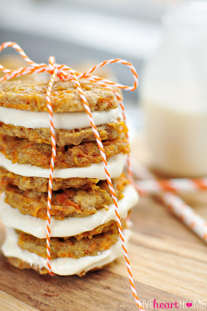 Carrot Cake Sandwich Cookies.