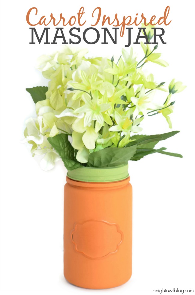 Carrot Inspired Mason Jar.