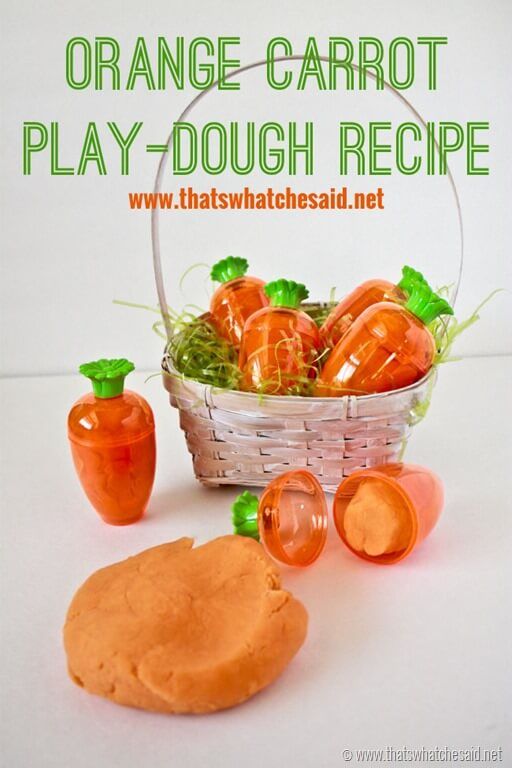 Carrot Orange Play-Dough.