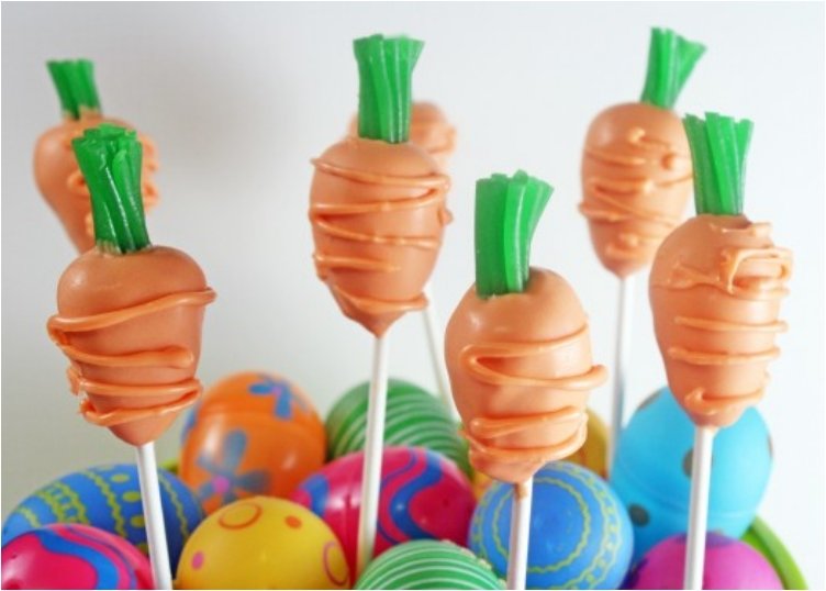 Carrot Shaped Cake Pops.