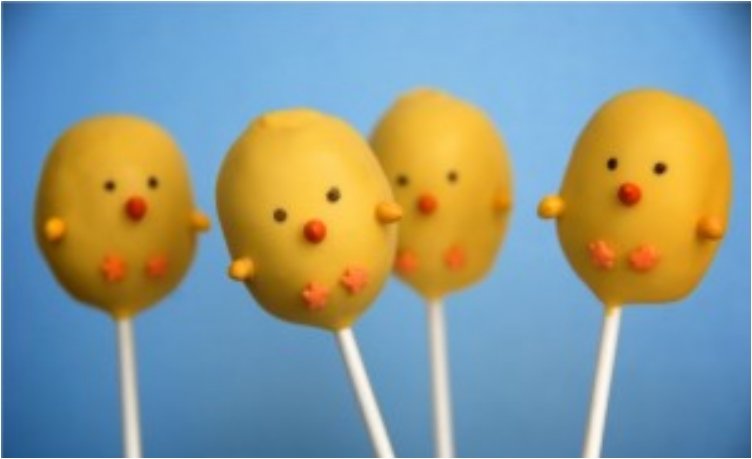 Cute Easter Chicks Cake Pops.