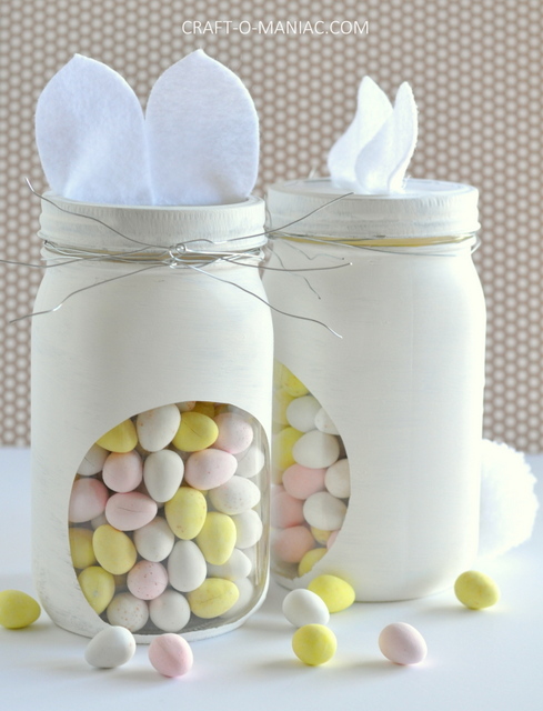 DIY Bunny Jars.