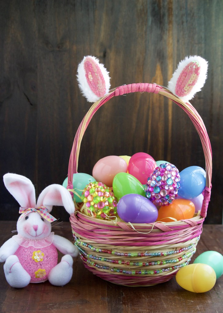 DIY Jeweled Easter Eggs.