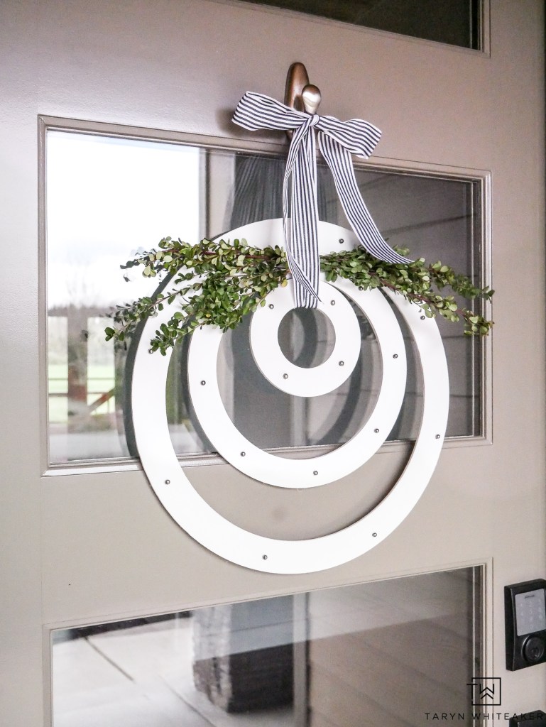 DIY Modern Spring Wreath, DIY Spring Home Decoration Ideas