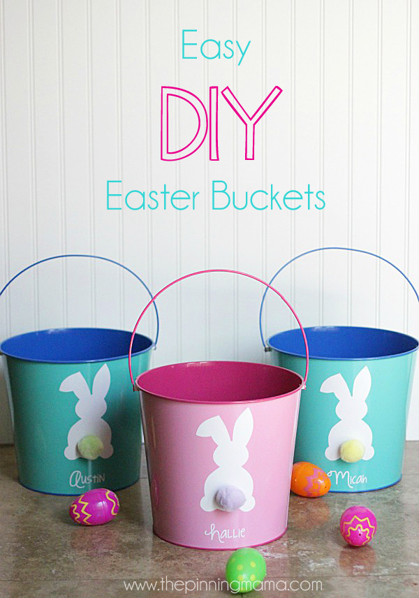 DIY Personalized Easter Bucket.