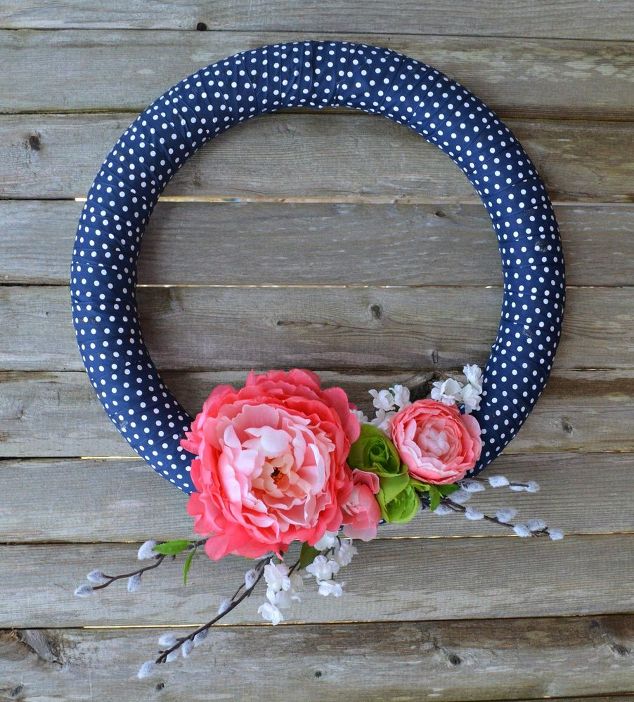 DIY Simple Spring Wreath.