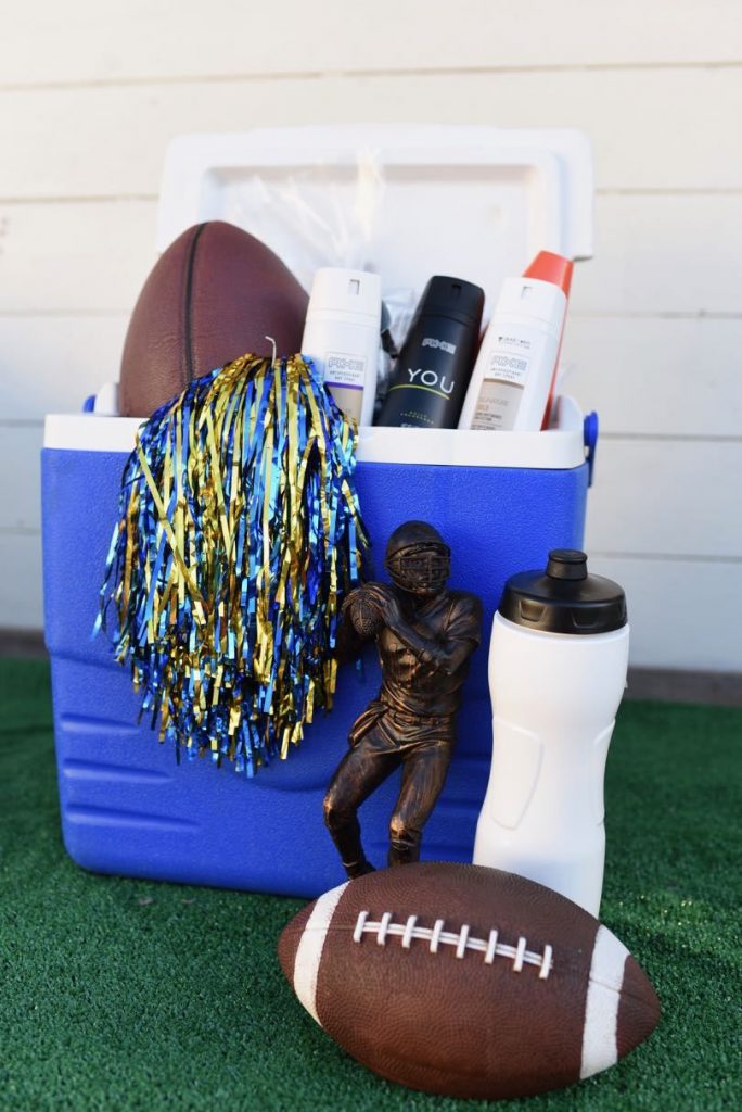 DIY Teen Boy Football Basket.