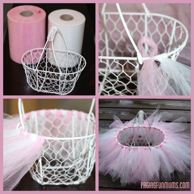 DIY Tutu Easter Basket.