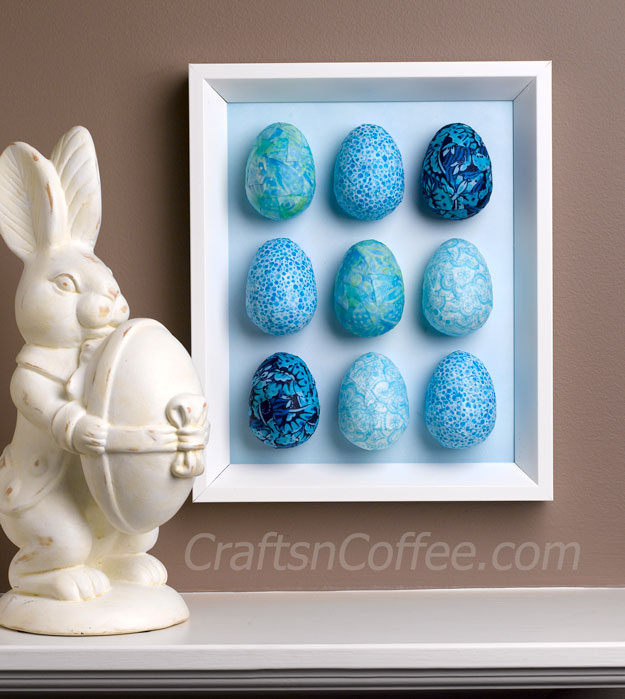 Decoupaged Egg Wall Art.