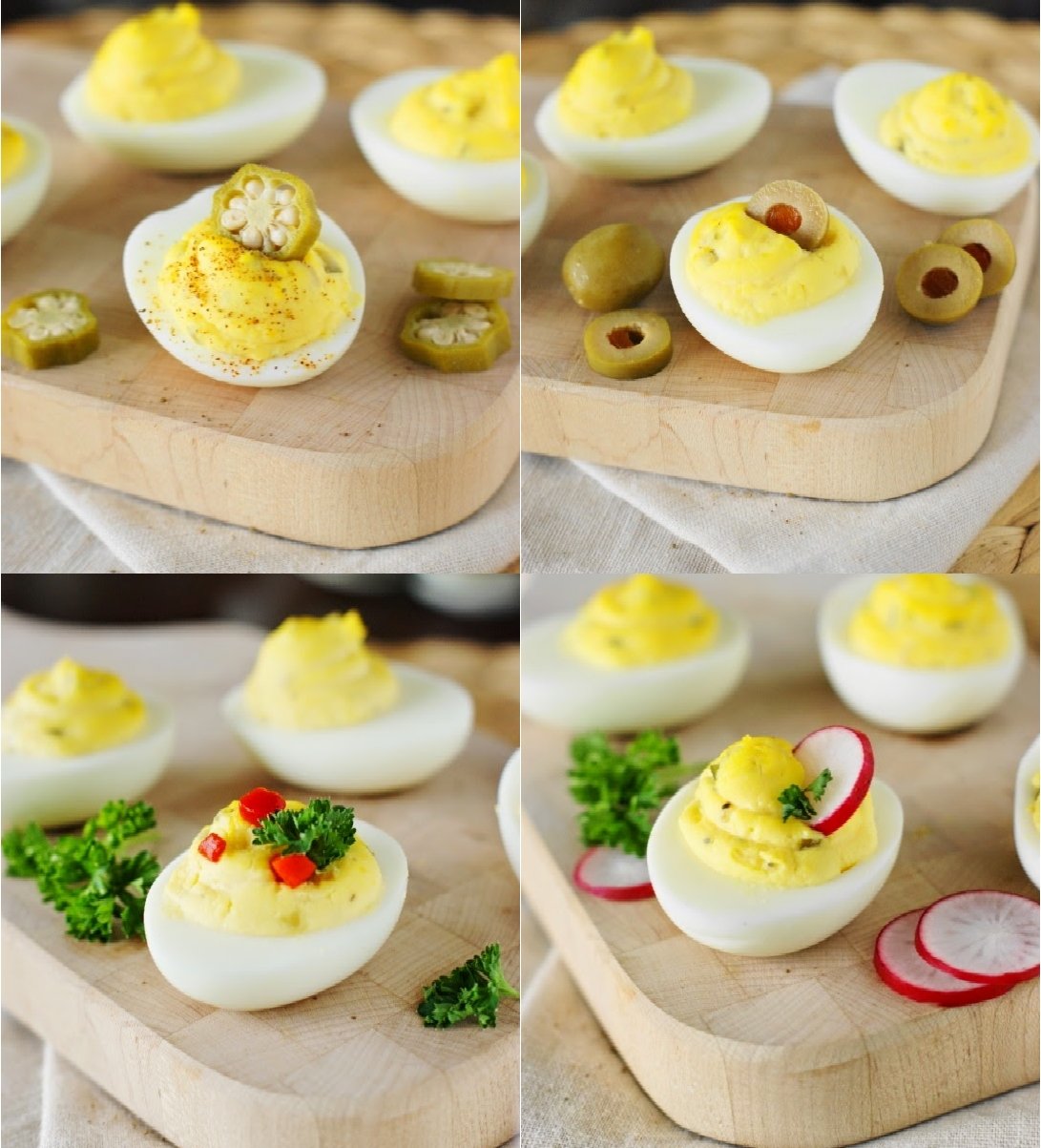 Deviled Egg Garnishes.