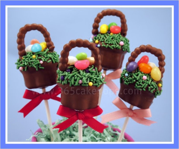 Easter Basket Cake Pops.