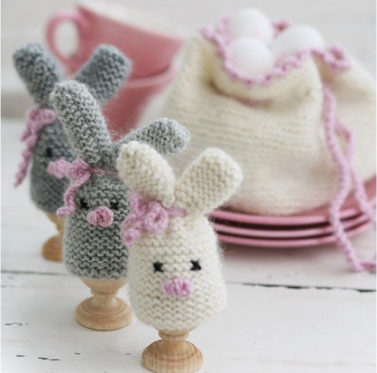 Easter Bunny Egg Warmer And Egg Basket.