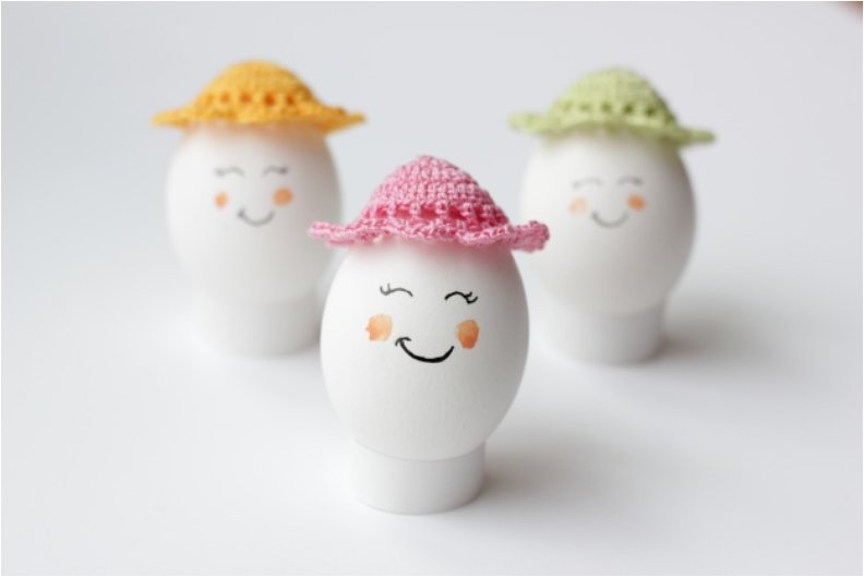 Easter Egg Bonnets.