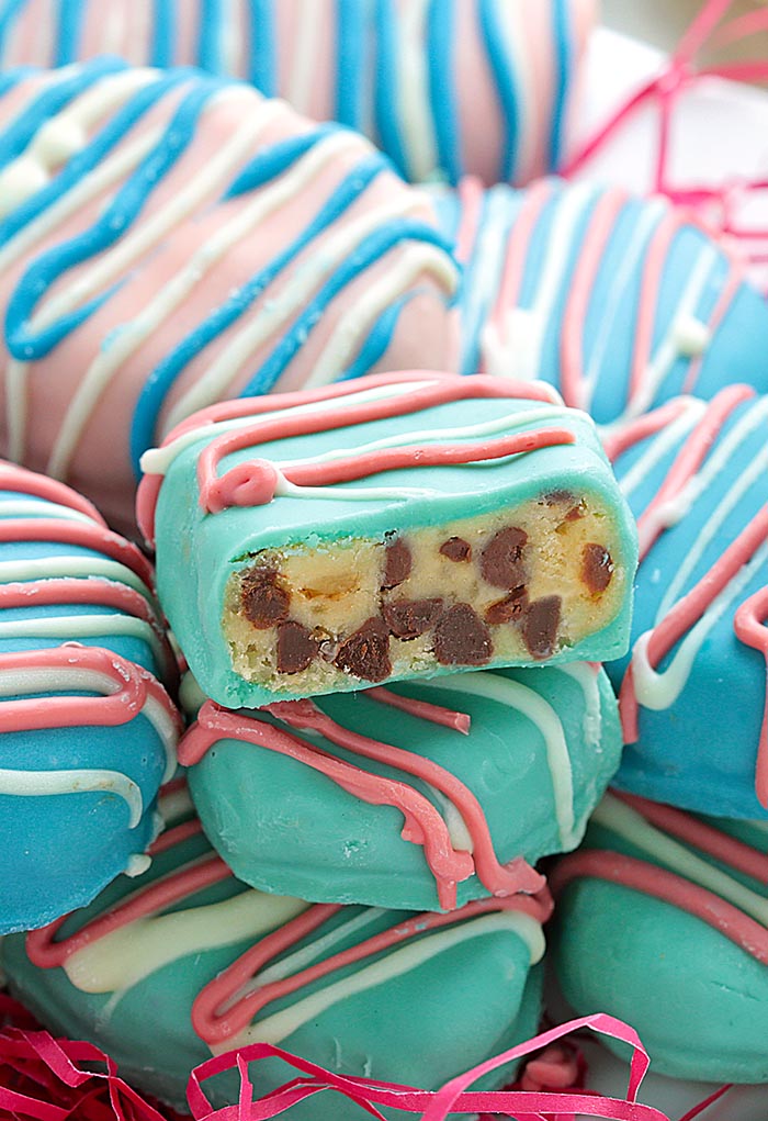 Easter Egg Cookie Dough Truffles.