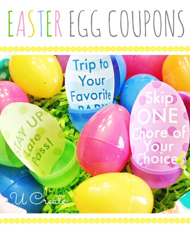 Easter Egg Coupons.