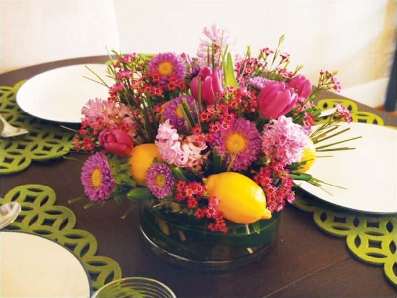 Easter Floral Centerpiece.