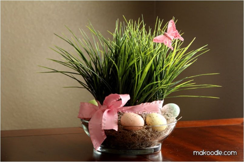 Easter Grass Decor.