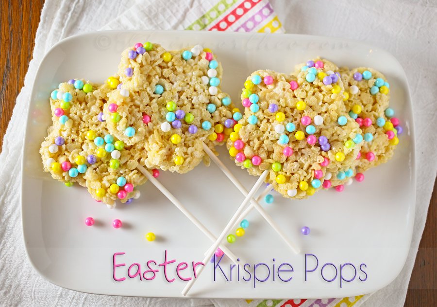 Easter Krispie Pops.