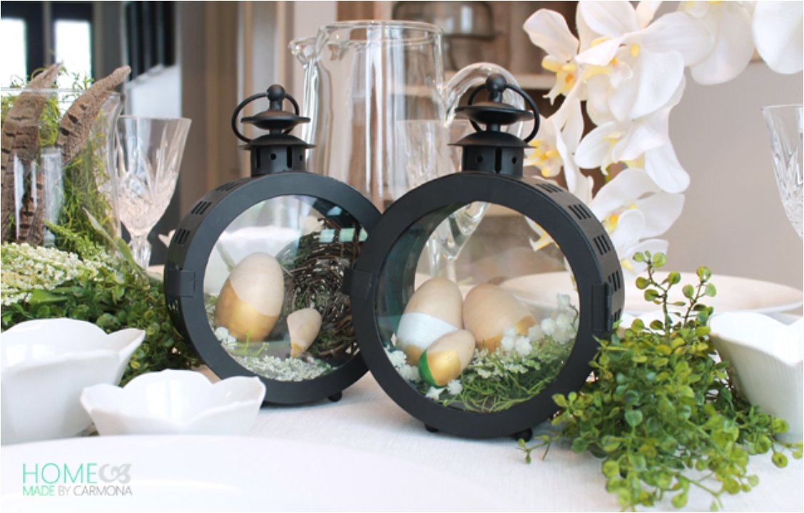 Easter Lantern Centerpiece.