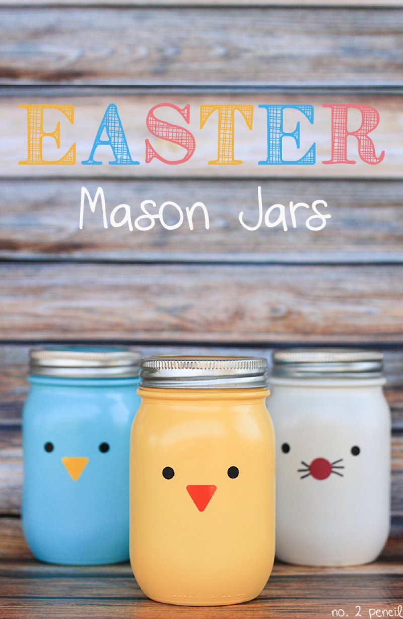 Easter Mason Jar Crafts.