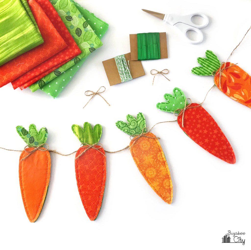 Fabric Carrot Banner.