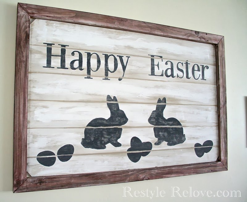 Farmhouse Style Easter Sign.