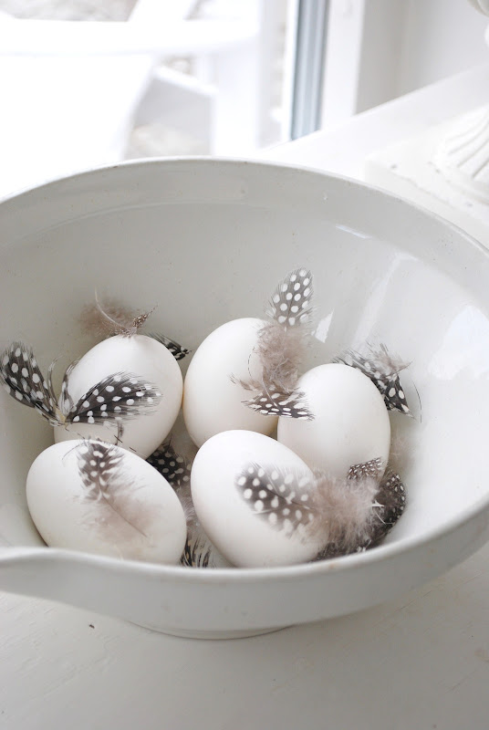 Feathered Easter Eggs.