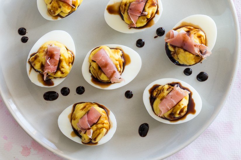 Fig Deviled Eggs.