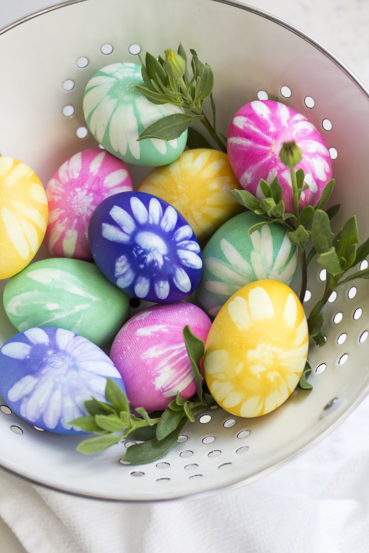 Flower Easter Eggs.