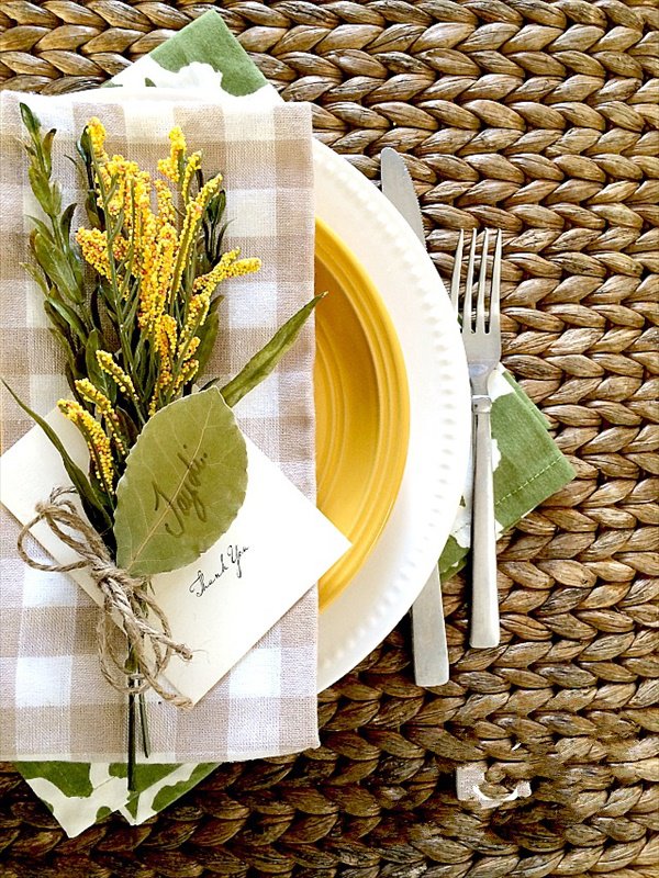 Flower Table Setting.