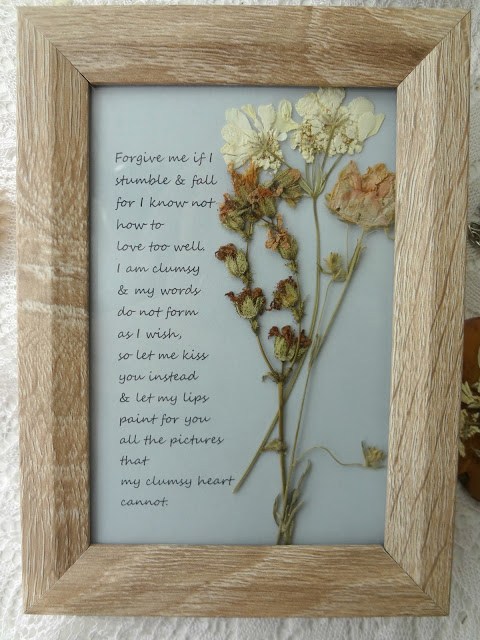 Framed Poem DIY.