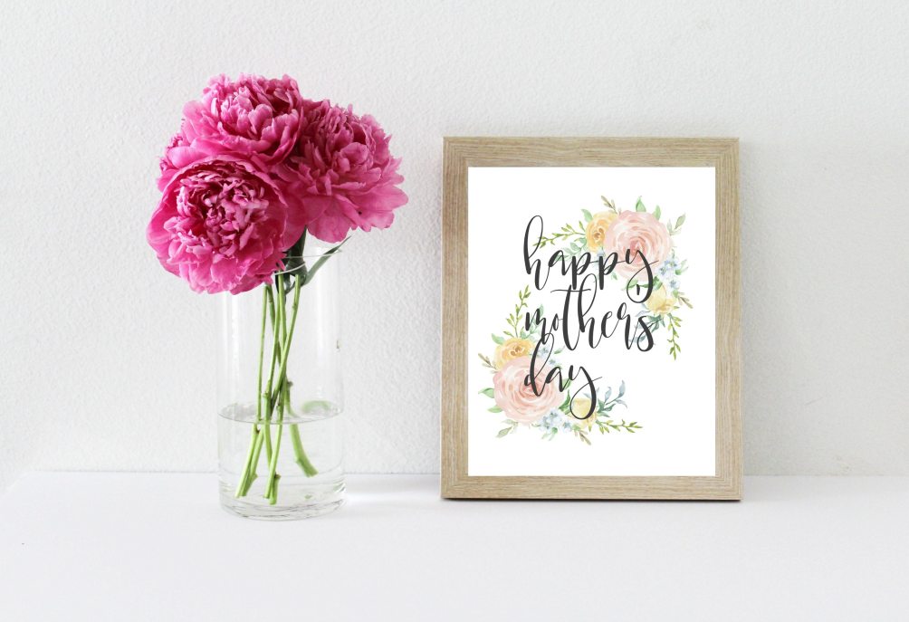 Free Printable Mother’s Day Card.