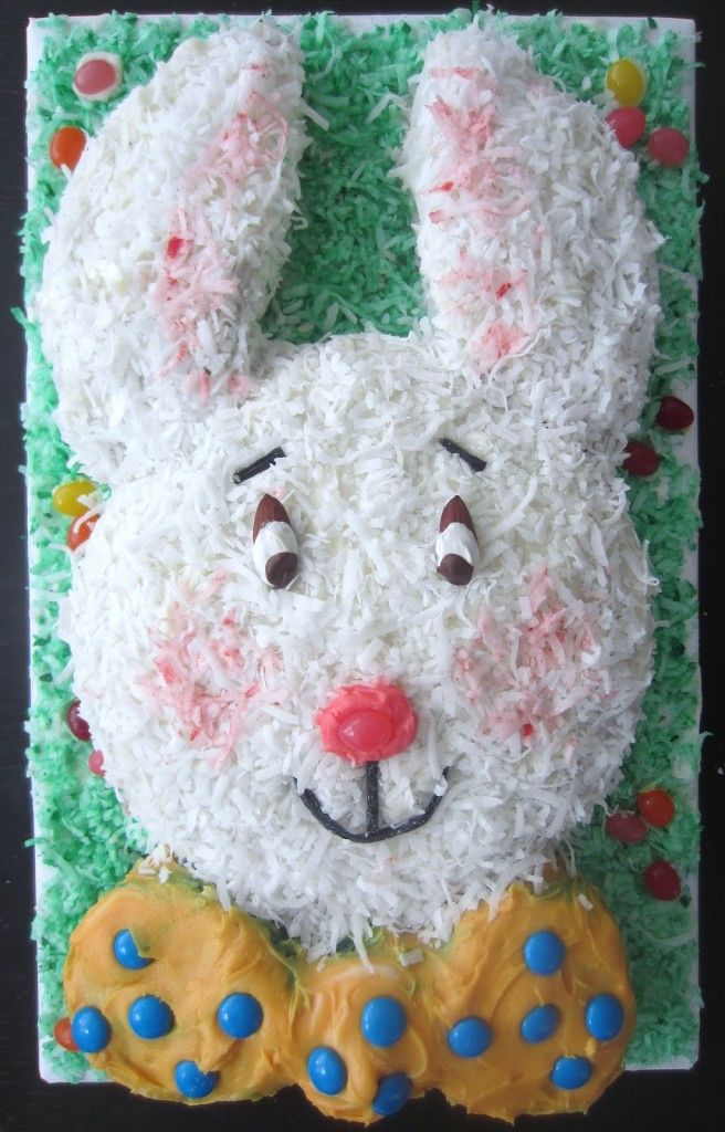 Funny Easter bunny cake.