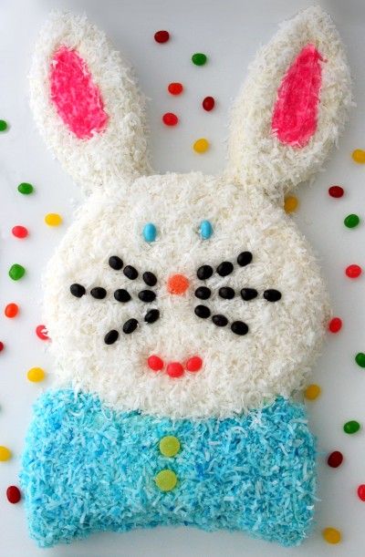 Gluten-free Easter Bunny Cake.