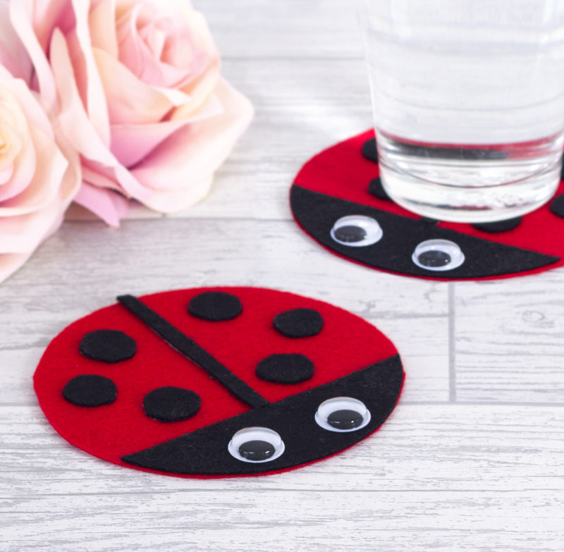 Ladybug Coasters.