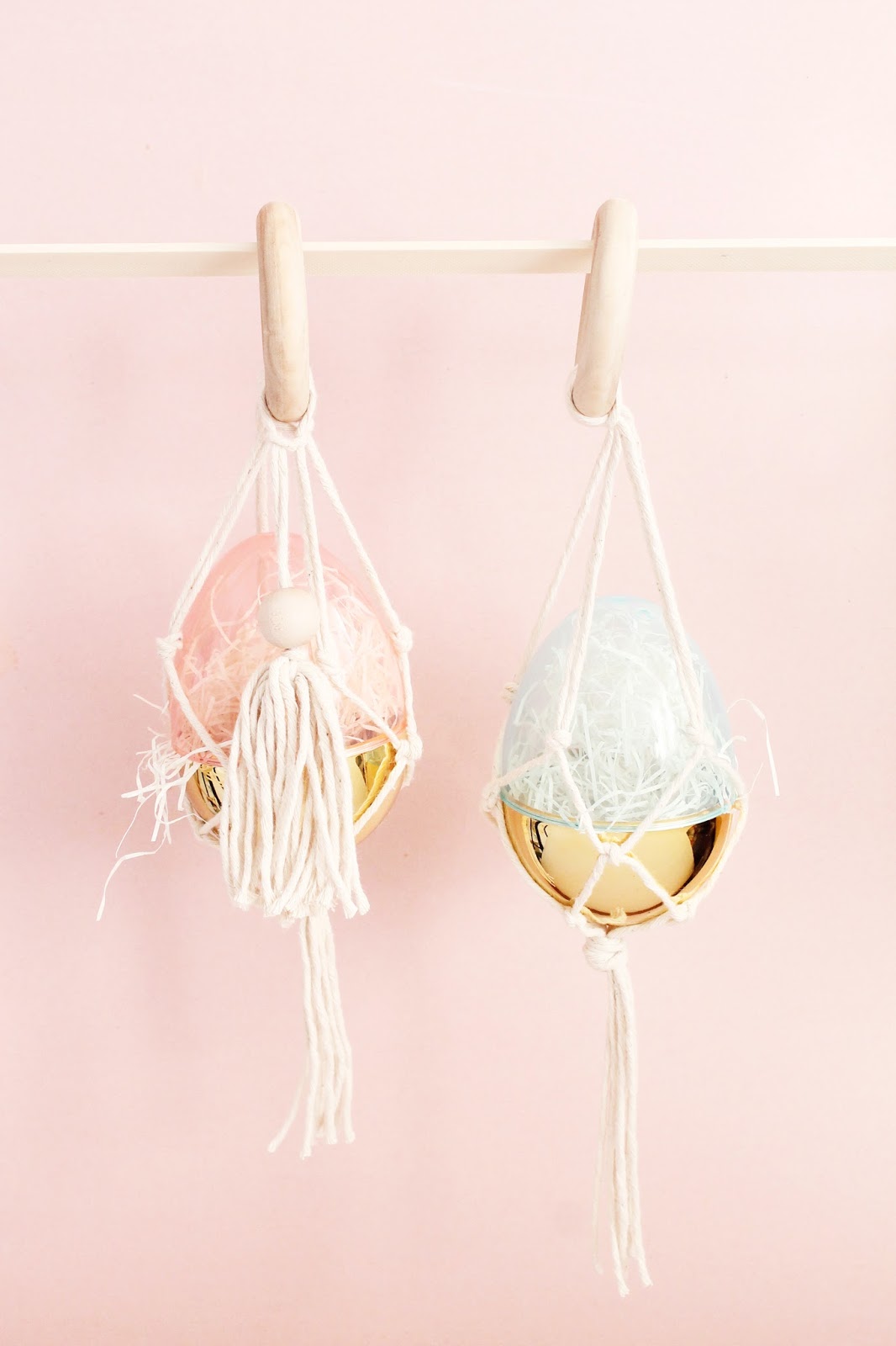 Macrame Easter Eggs.