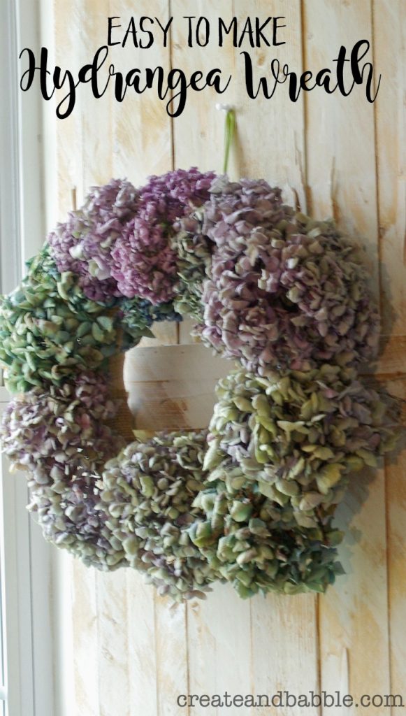 Make Hydrangea Wreath.