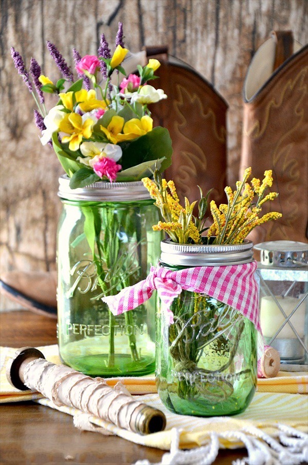 Mason Jar Centerpieces.