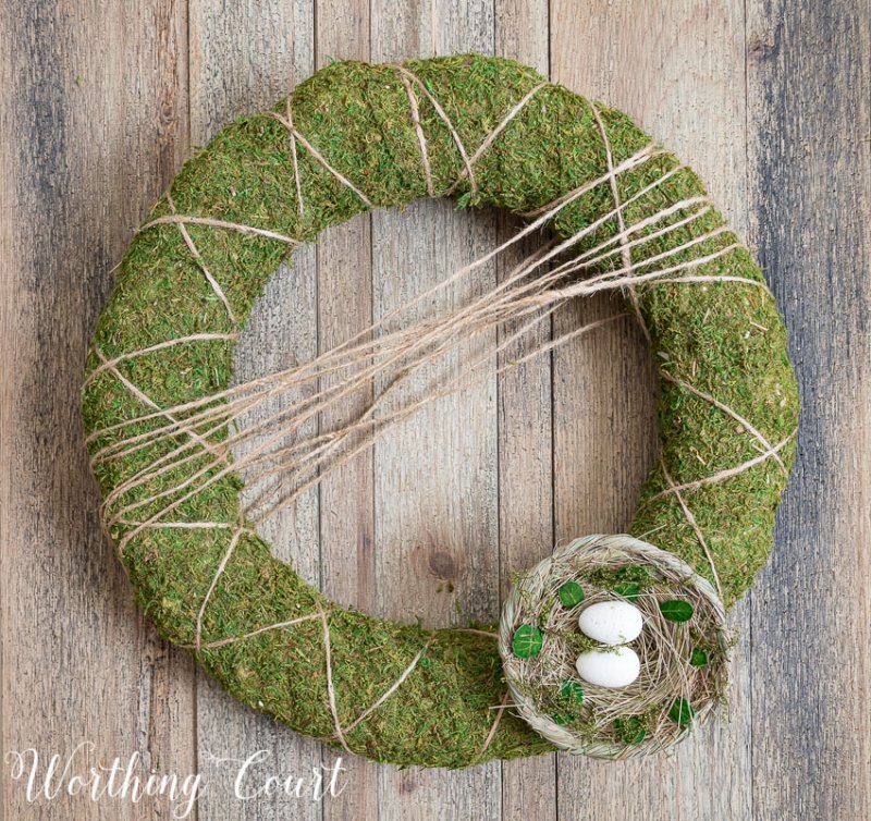 Moss Covered Wreath.